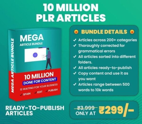 Millions+ of in-demand digital PLR products